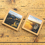 Holzuntersetzer einzeln